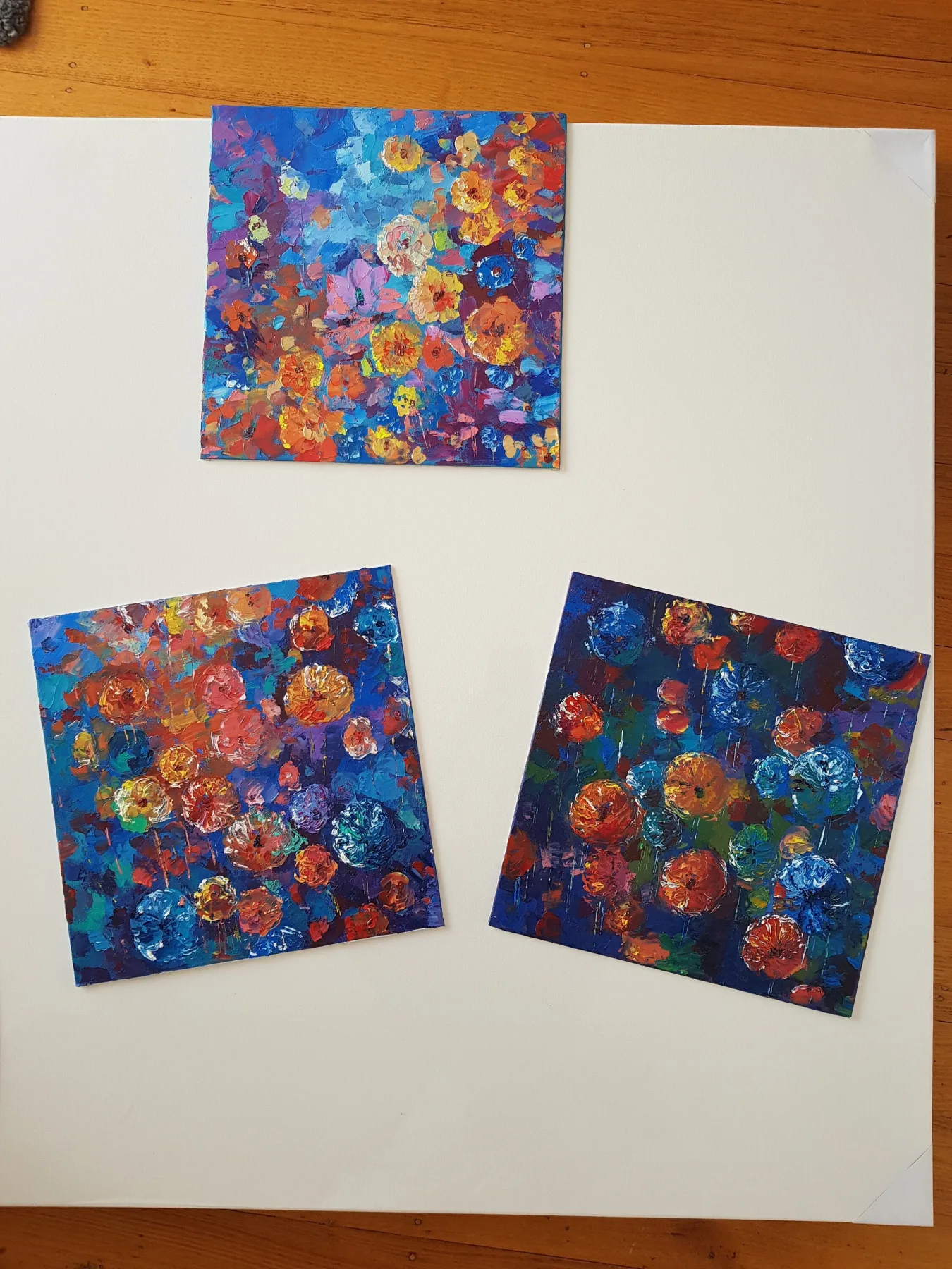 Floral, 12" x 12"