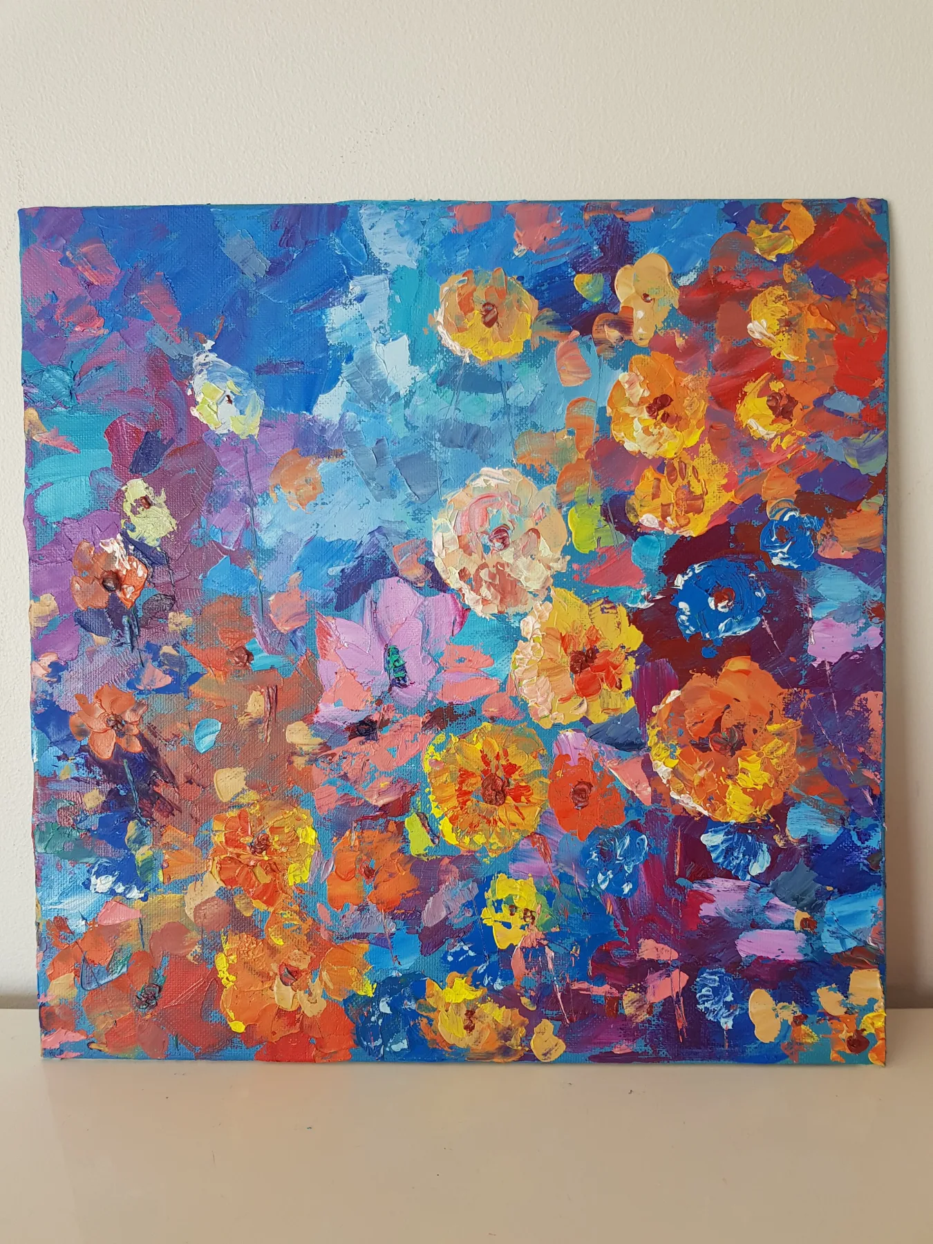 Floral, 12" x 12"