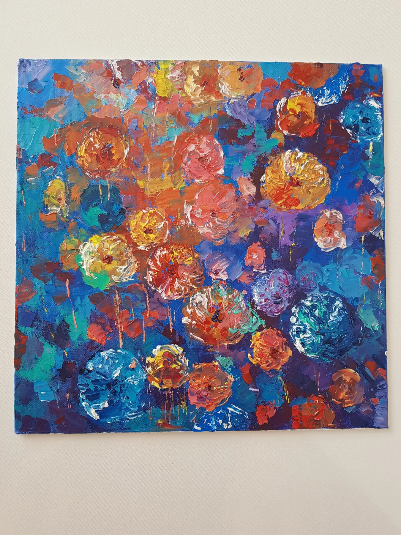Floral, 12" x 12"