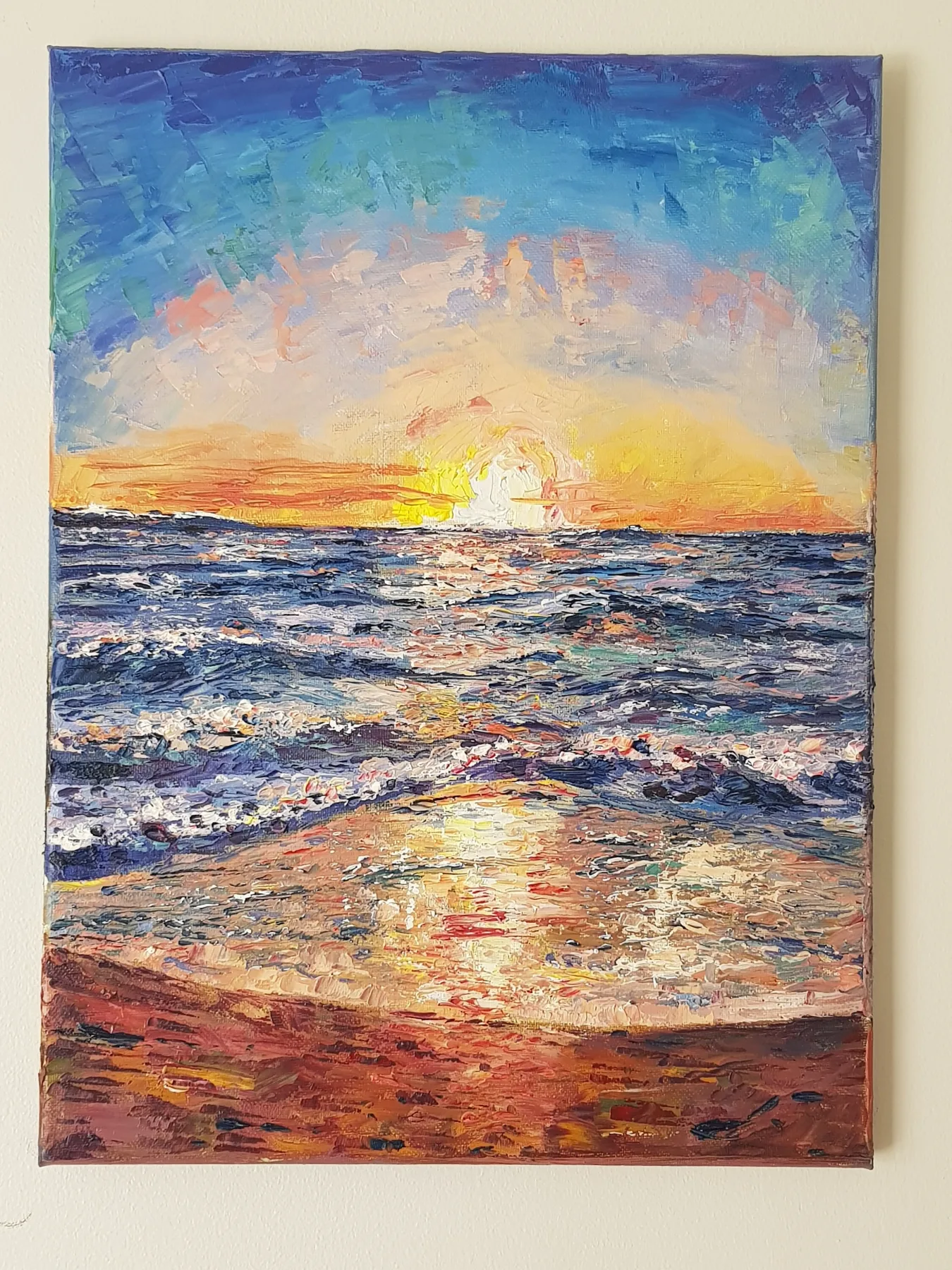 Seascape, 12" x 16"