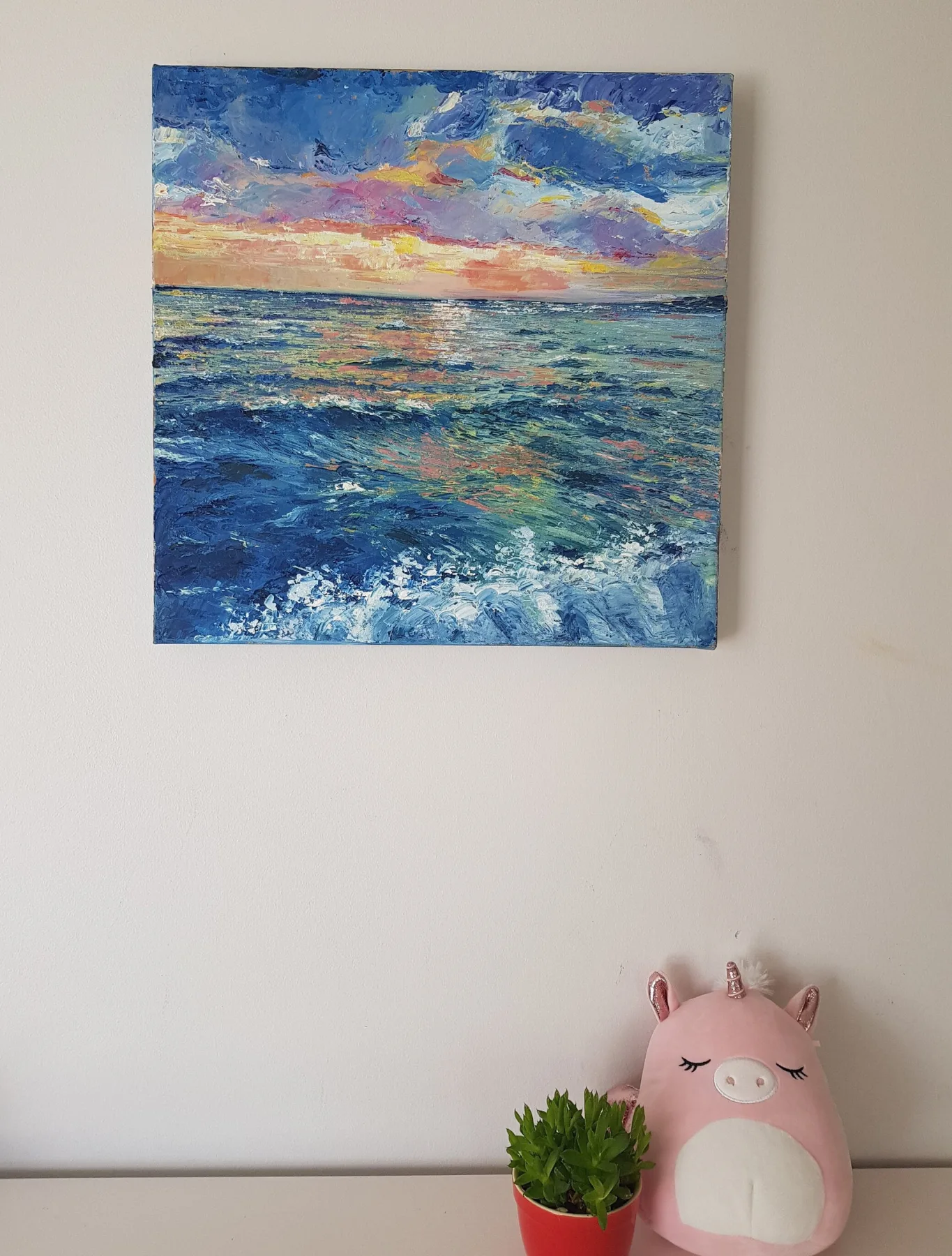 Seascape, 18" x 18"